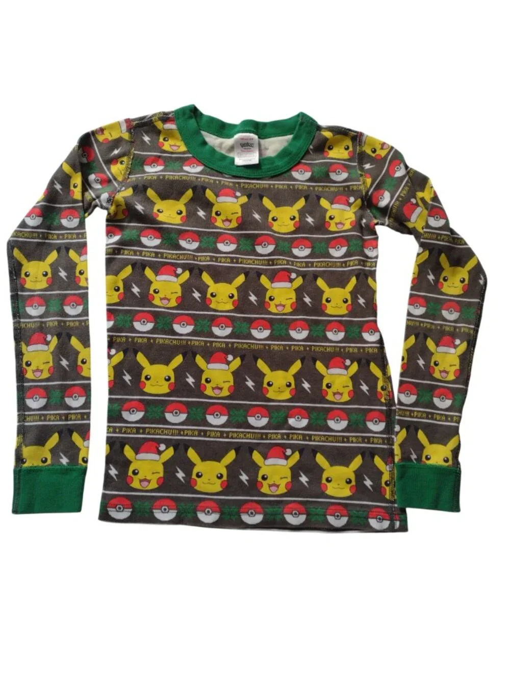 Hanna Andersson Pokemon Christmas Pajama Set  8 Organic Cotton Snug Fit PJs 130